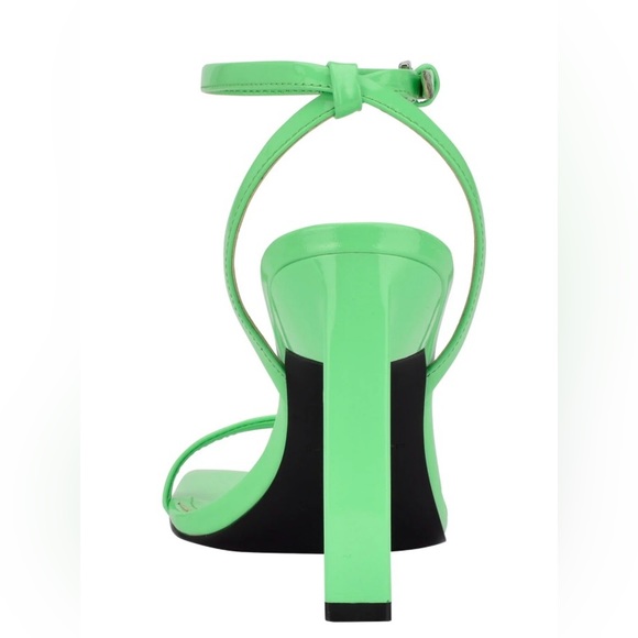 MARC FISHER Arthur Lime Green Ankle Strap High Heels Sandal Sz 6.5 NEW - Picture 2 of 8